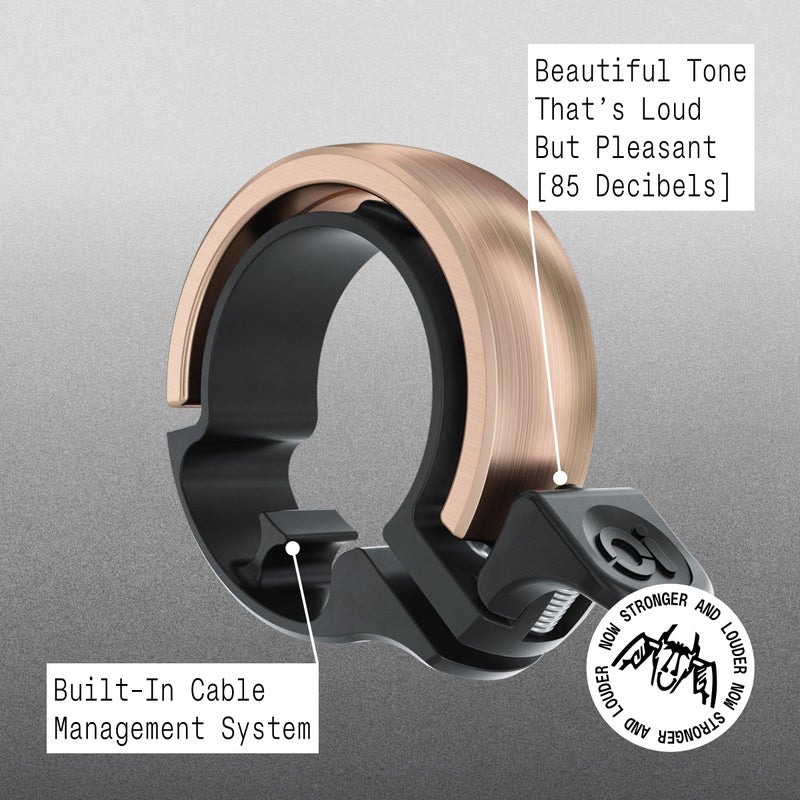 Knog Oi Bell Aluminium Bike Bell, Copper, Large/31.8mm - Image 5